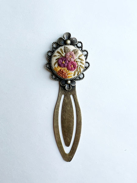 Vintage Style Embroidered Bookmark