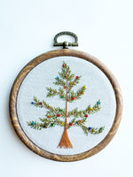 Hand Embroidered Christmas Tree