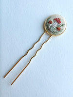 Dainty Hand Embroidered Hair Pin