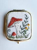 Hand Embroidered Pocket Mirror