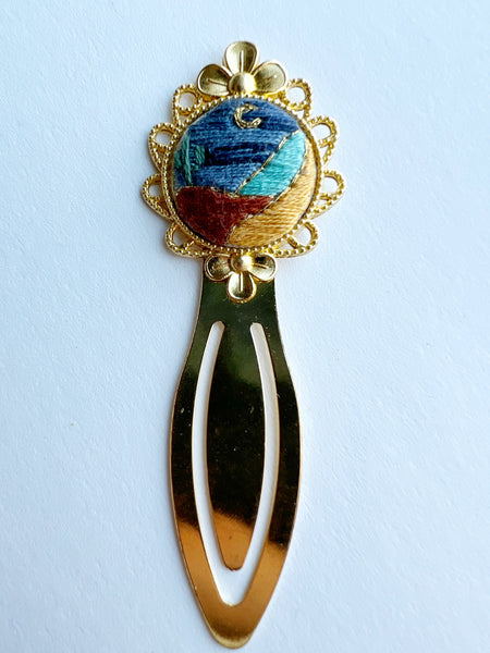 Vintage Style Embroidered Bookmark