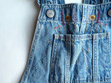 Hand Embroidered Denim Overalls - Gap - size 4T