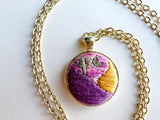 Hand Embroidered Pendant