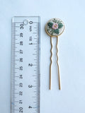 Dainty Hand Embroidered Hair Pin