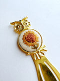 Vintage Style Embroidered Bookmark