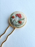 Dainty Hand Embroidered Hair Pin