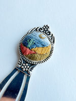 Vintage Style Embroidered Bookmark