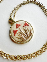 Hand Embroidered Pendant