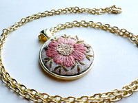 Hand Embroidered Pendant