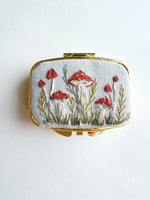 Hand Embroidered Pillbox