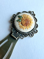 Vintage Style Embroidered Bookmark