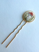 Dainty Hand Embroidered Hair Pin