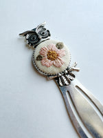 Vintage Style Embroidered Bookmark