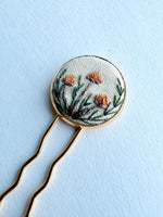 Dainty Hand Embroidered Hair Pin