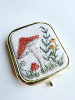 Hand Embroidered Pocket Mirror