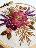 Hand Embroidered 3” Hoop