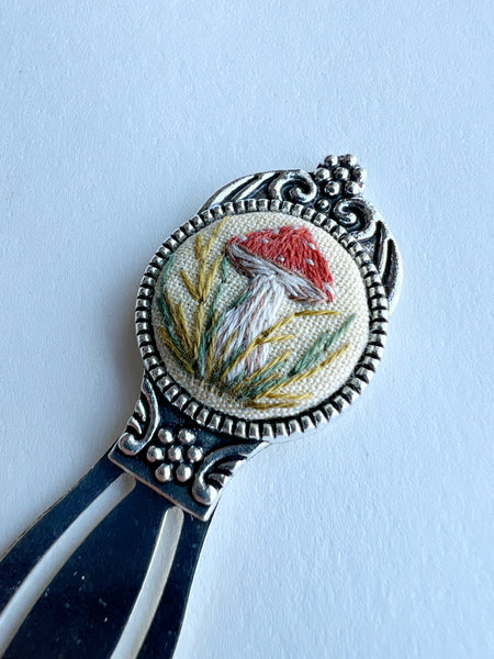 Vintage Style Embroidered Bookmark