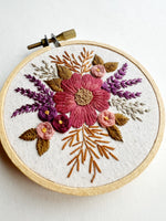 Hand Embroidered 3” Hoop