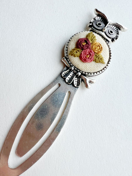 Vintage Style Embroidered Bookmark