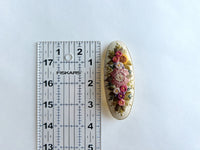 Large Hand Embroidered Barrette