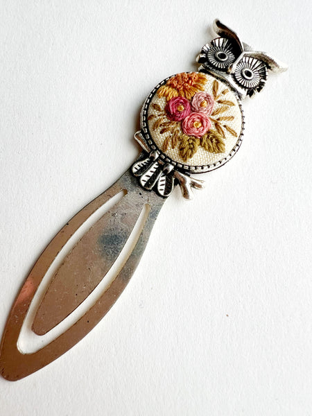 Vintage Style Embroidered Bookmark