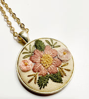 Hand Embroidered Pendant