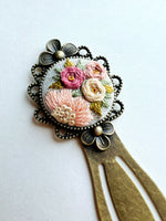 Vintage Style Embroidered Bookmark