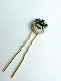 Dainty Hand Embroidered Hair Pin