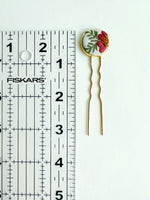 Dainty Hand Embroidered Hair Pin