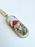 Hand Embroidered Pendant