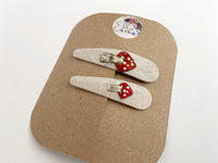Hand Embroidered Matching Mama & Daughter Clip