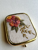 Hand Embroidered Pocket Mirror