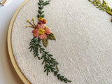 Hand Embroidered 6inch Hoop - Bright Floral Bunch